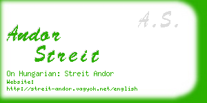 andor streit business card